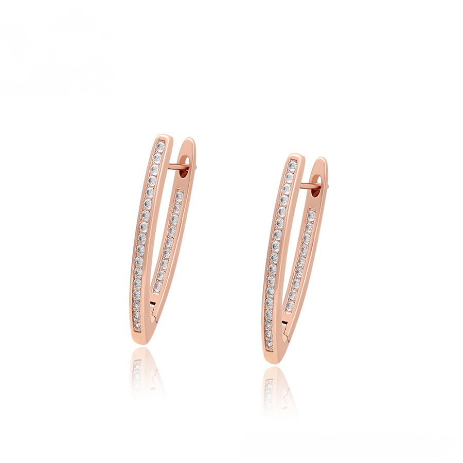 Rose Gold Radiance Hoops