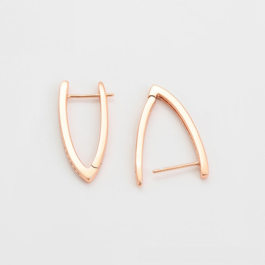 Rose Gold Radiance Hoops