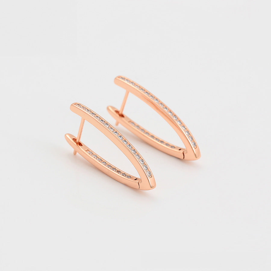 Rose Gold Radiance Hoops