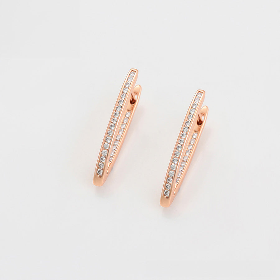 Rose Gold Radiance Hoops