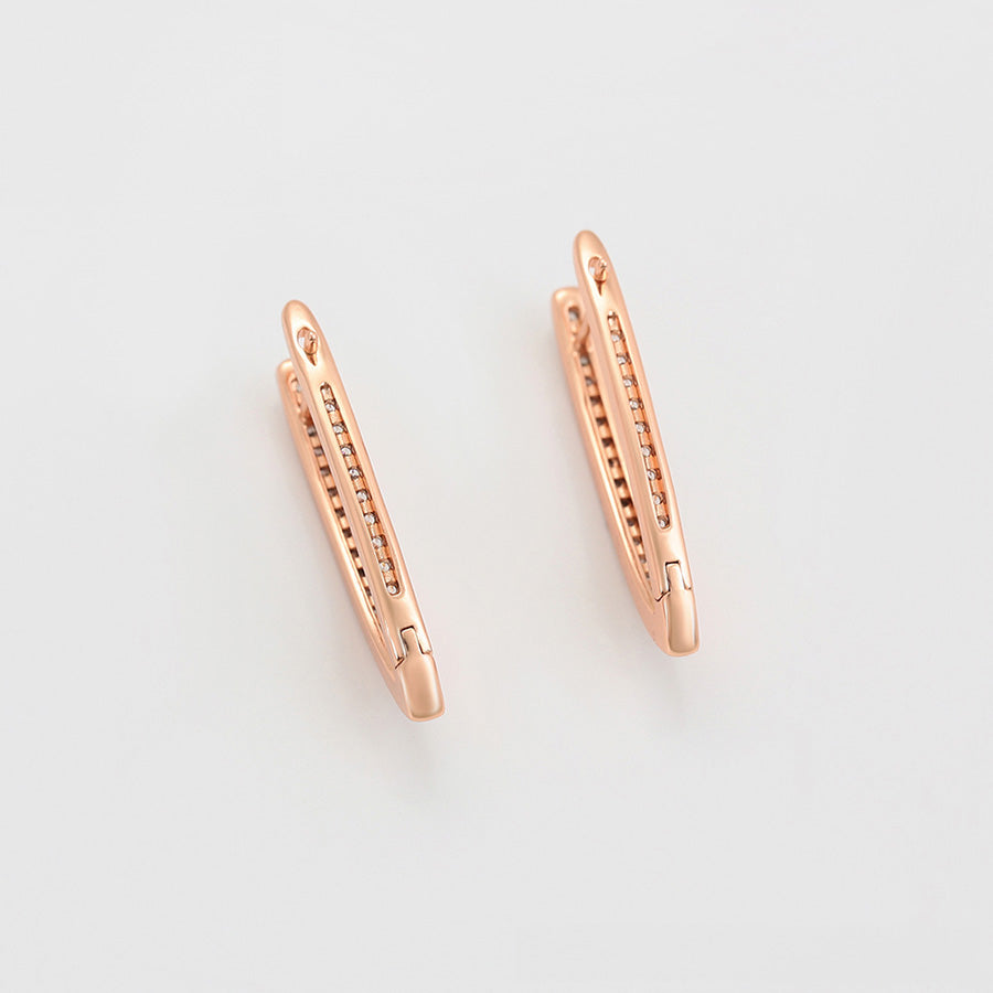 Rose Gold Radiance Hoops