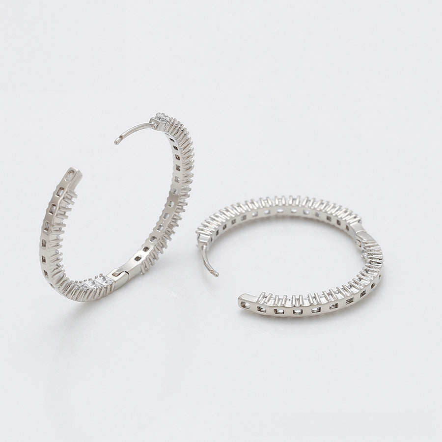 Radiant Spiral Hoops