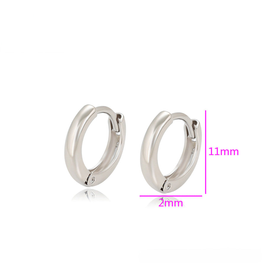 Sleek Silhouette Hoops