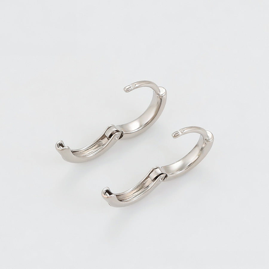 Sleek Silhouette Hoops