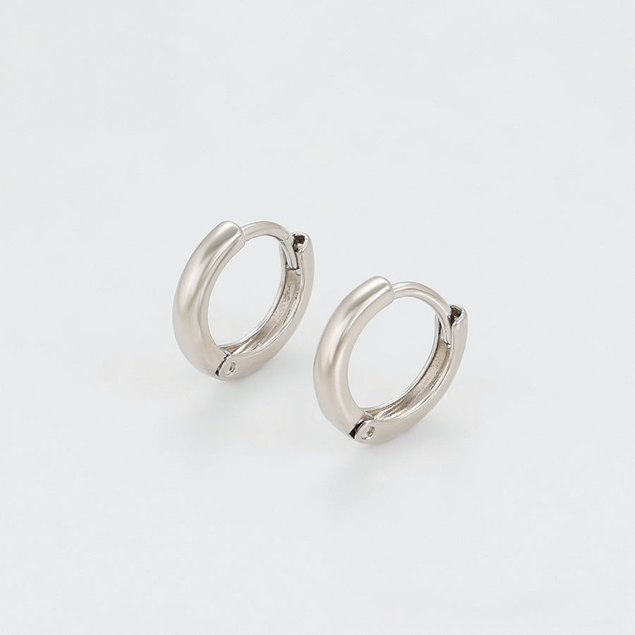 Sleek Silhouette Hoops